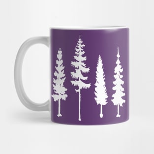 Artsy trees silhouette Mug
